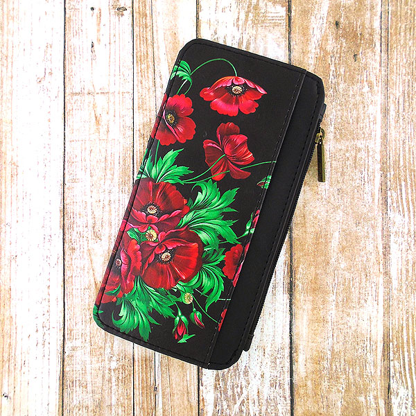 Mlavi Ukraine collection unique and beautiful vegan cardholder with Ukrainian art and craft inspired prints for wholesale and online shopping