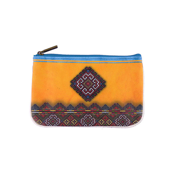 Mlavi Ukraine collection unique and beautiful vegan small pouche/coin purse with Ukrainian art and craft inspired prints for wholesale and online shopping