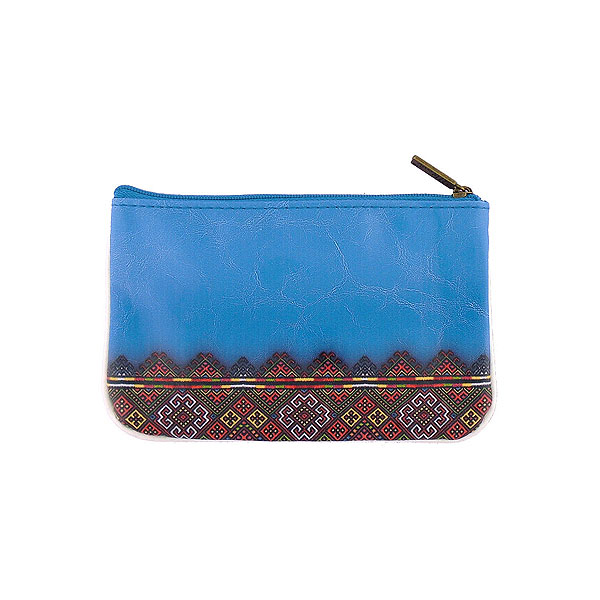 Mlavi Ukraine collection unique and beautiful vegan small pouche/coin purse with Ukrainian art and craft inspired prints for wholesale and online shopping