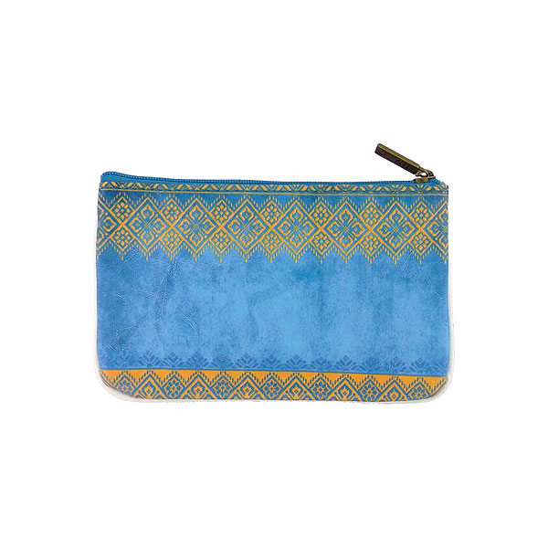 Mlavi Ukraine collection unique and beautiful vegan small pouche/coin purse with Ukrainian art and craft inspired prints for wholesale and online shopping