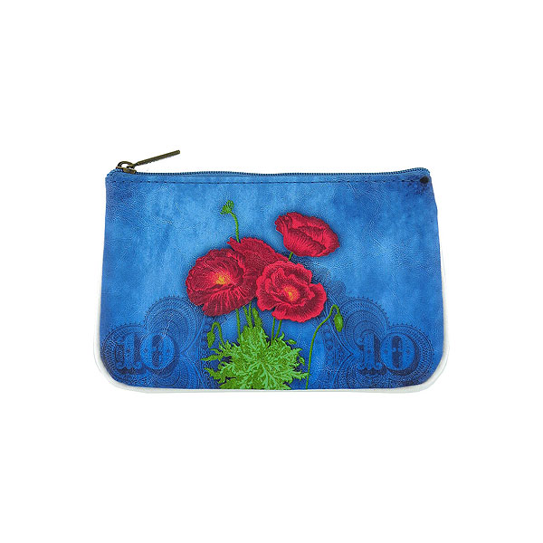 Mlavi Ukraine collection unique and beautiful vegan small pouche/coin purse with Ukrainian art and craft inspired prints for wholesale and online shopping