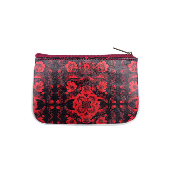 Mlavi Ukraine collection unique and beautiful vegan small pouche/coin purse with Ukrainian art and craft inspired prints for wholesale and online shopping