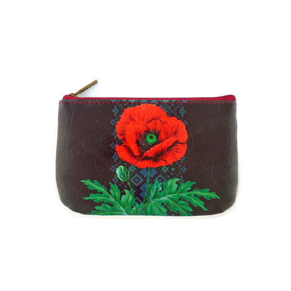 Mlavi Ukraine collection unique and beautiful vegan small pouche/coin purse with Ukrainian art and craft inspired prints for wholesale and online shopping